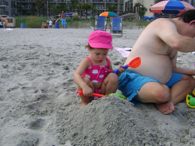 Playing in the sand with Mick!!